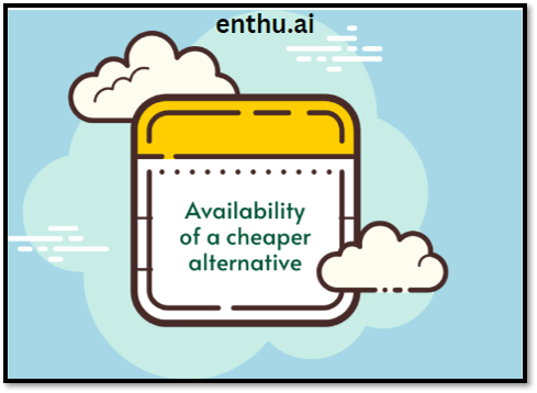 Availability of a cheaper alternative