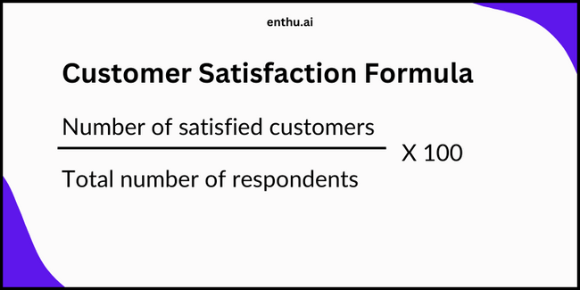 Formula-customer satisfaction