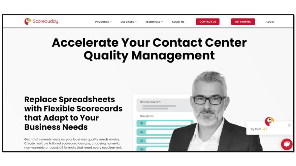 Scorebuddy contact center quality monitoring software