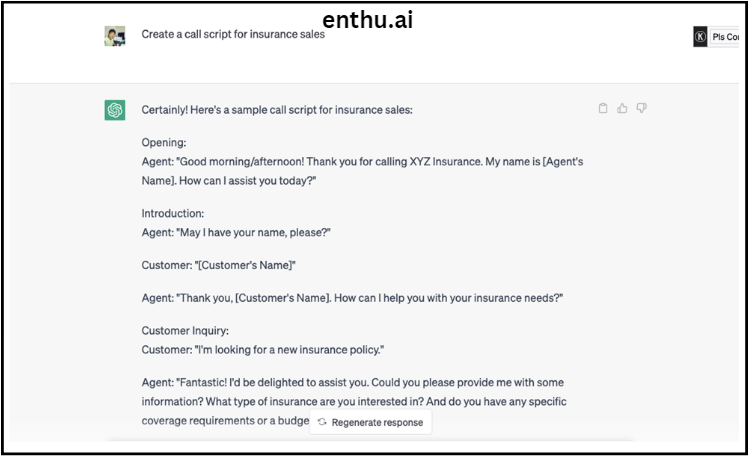 writing call scripts with the help of chatgpt