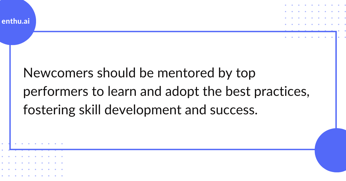 Statement on Mentored by top performers 