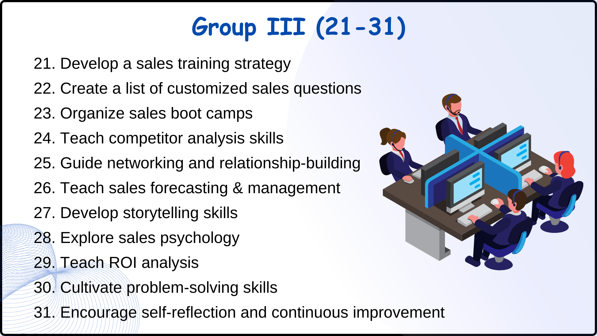 Sales training ideas Part-3