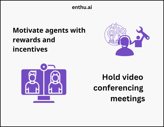 Motivate agents with rewards and incentives