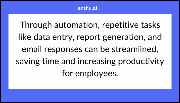 Automation of Repetitive Tasks 