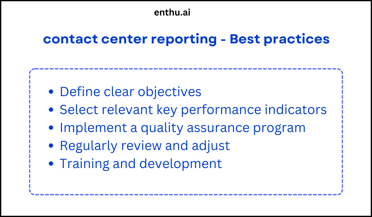 Contact center reporting-best practices