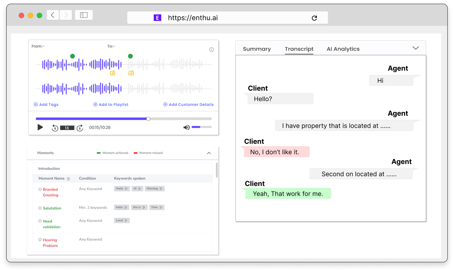 call transcription