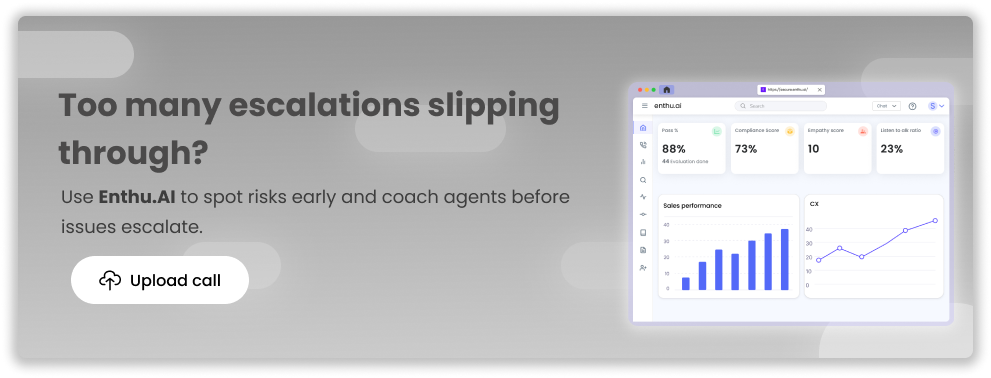 Call escalation : CTA
