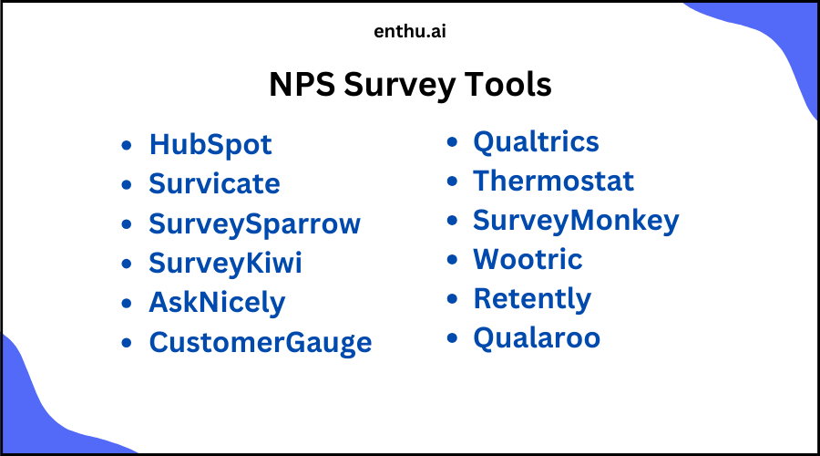 NPS Survey tools