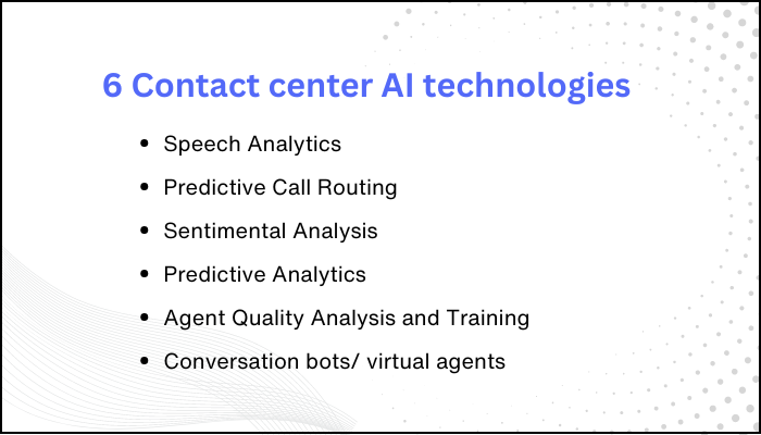 6 Contact center AI