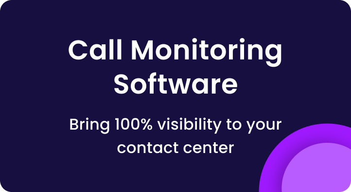 Call monitoring software