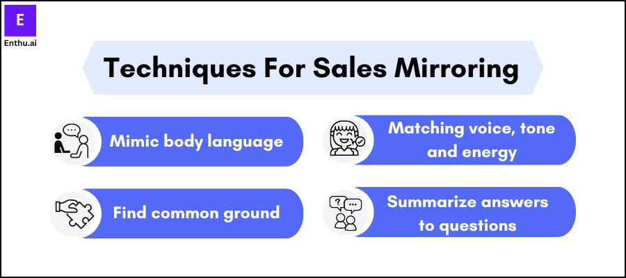 Effective techniques for sales mirroring - Enthu.AI