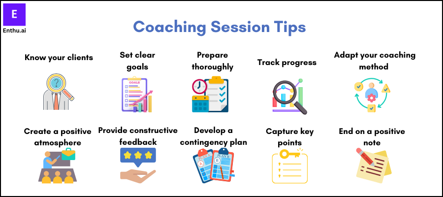 Coaching session tips