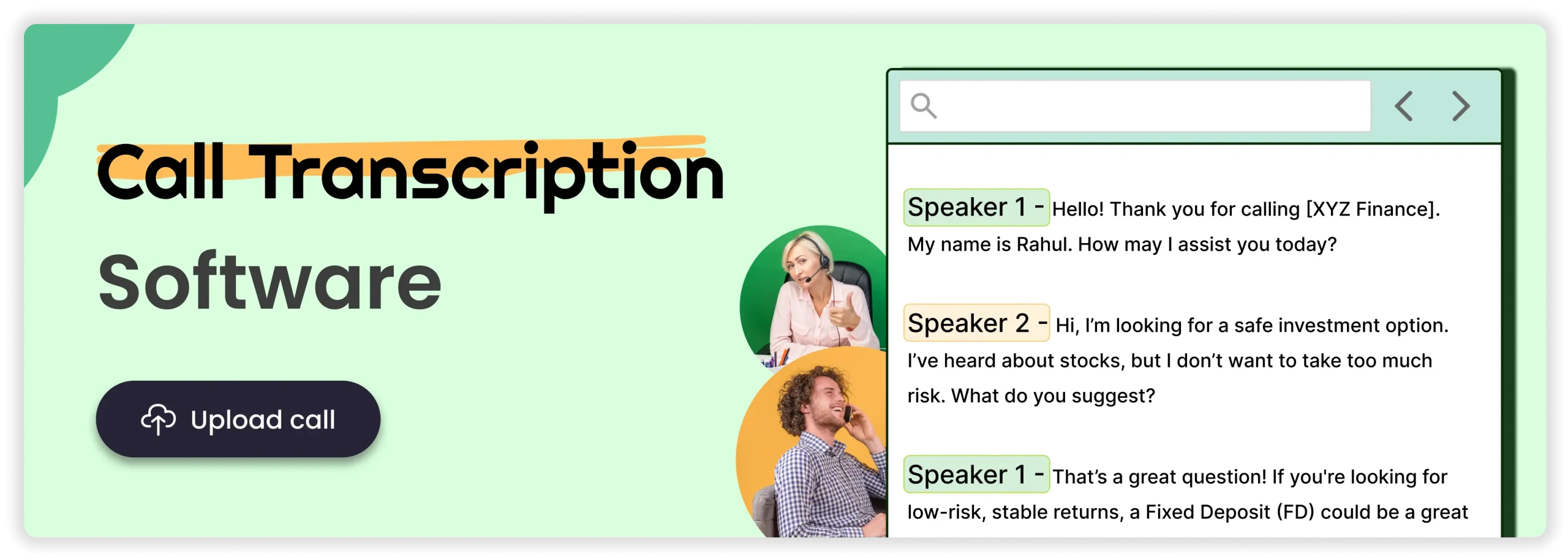 Call transcription software - cta