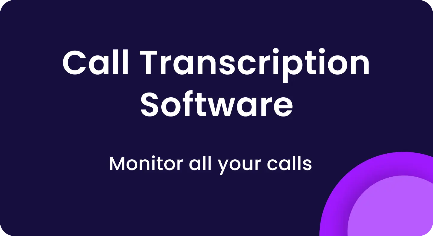 Call transcription software