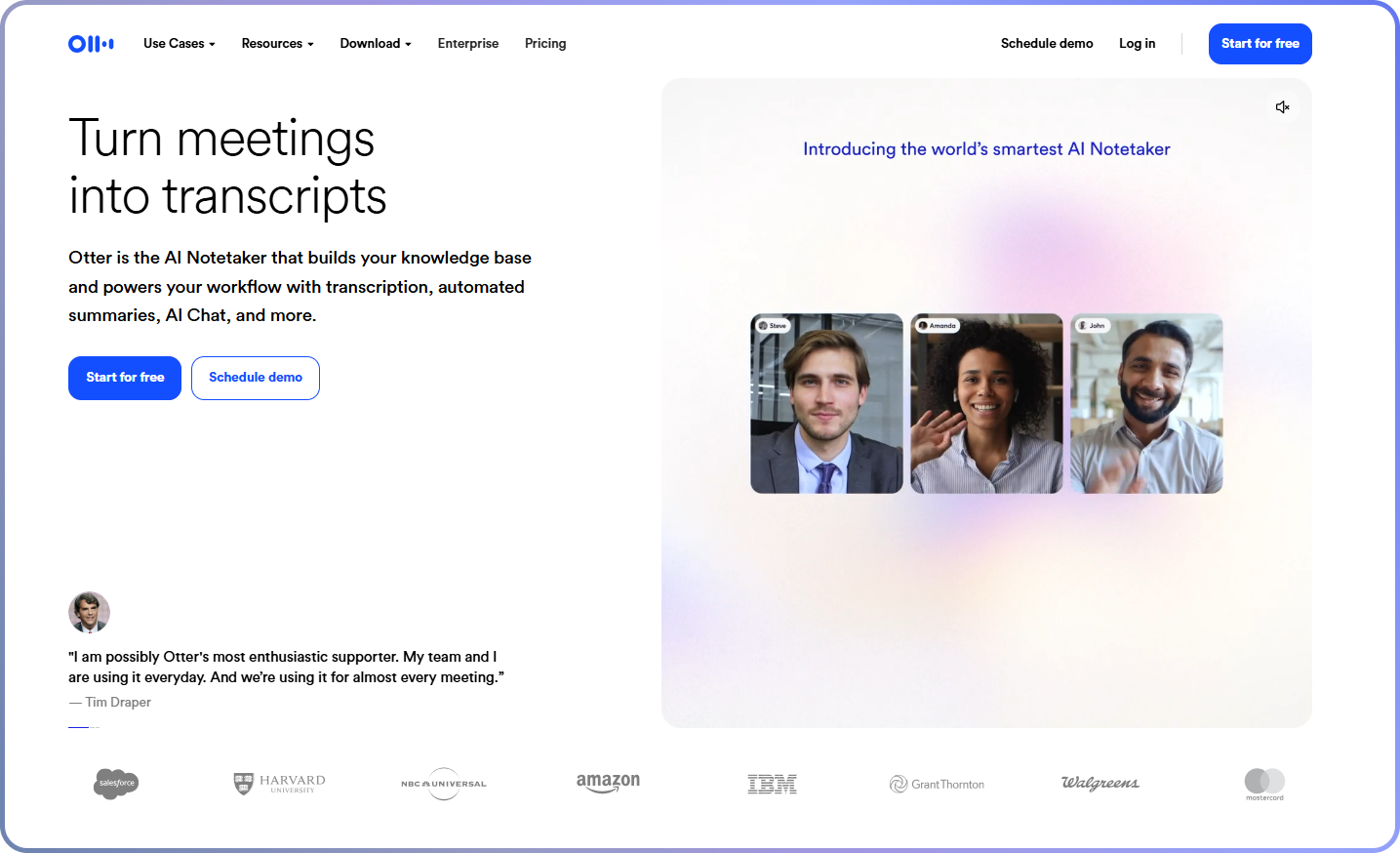 Otter.AI Call Transcription Software