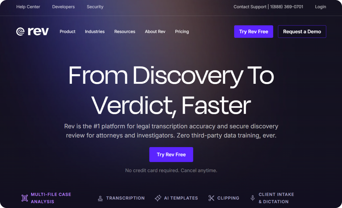 Rev Call Transcription Software