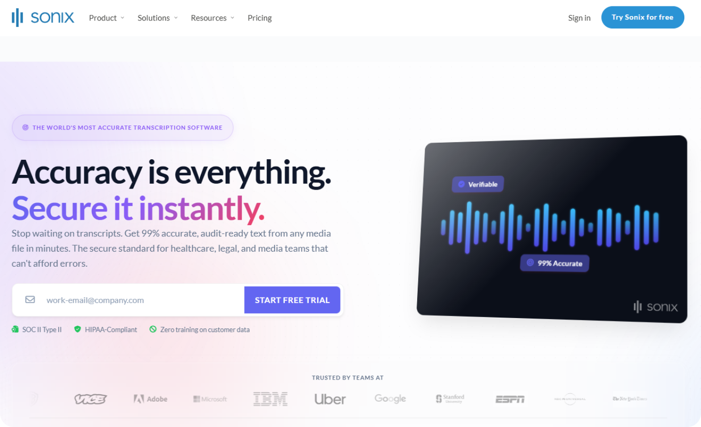 Sonix Call Transcription Software