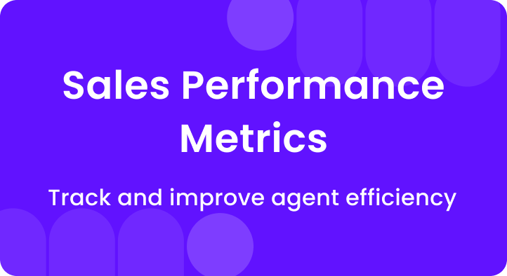 Sales performance metrics