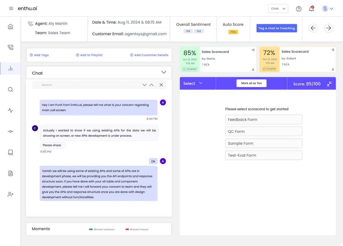 Chat analysis