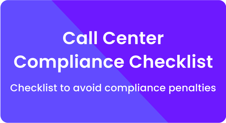 Call center compliance checklist