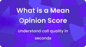 what is a mean opinion score