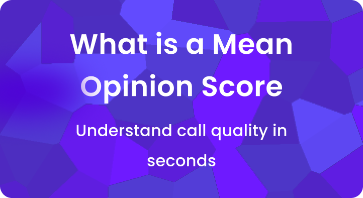 what is a mean opinion score