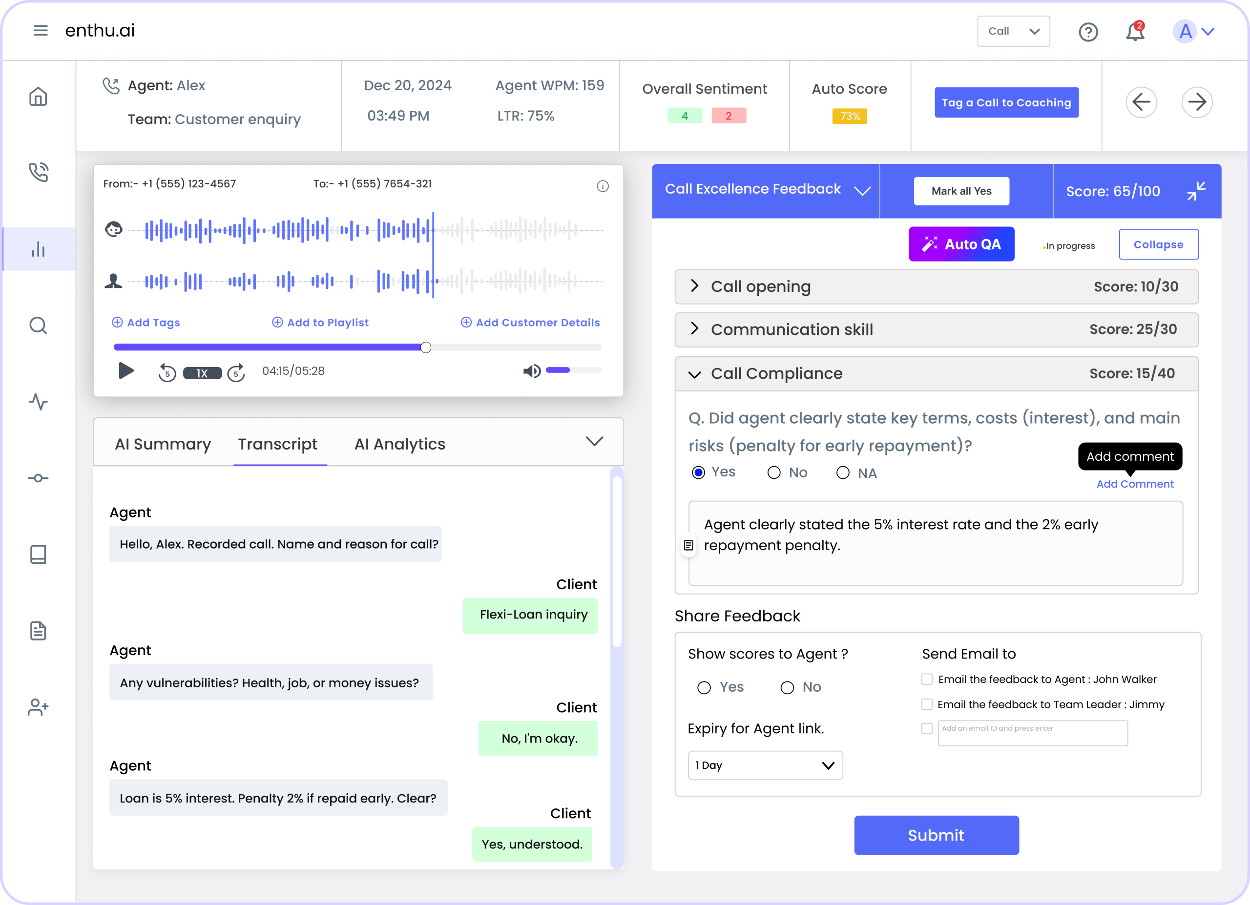 contact center compliance monitoring