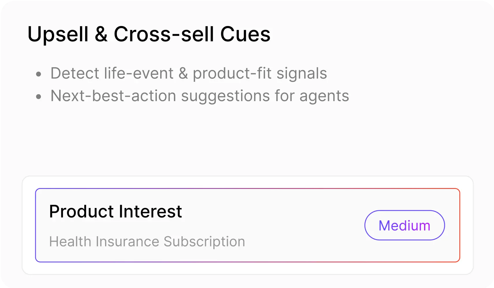 Upsell & cross-sell cues