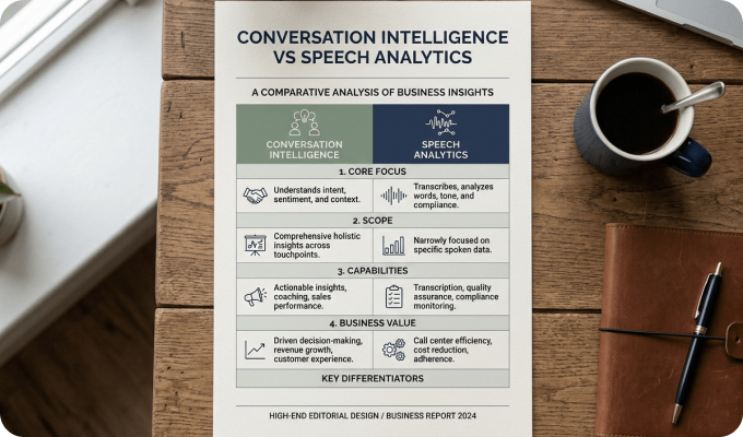 Conversation Intelligence vs Speech Analytics The Real Difference 2026 Guide