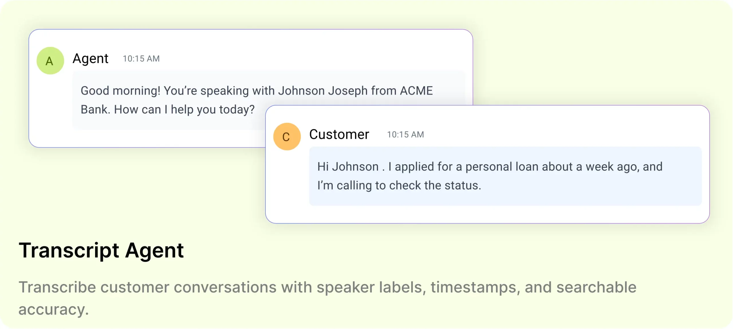 Home-Transcript Agent